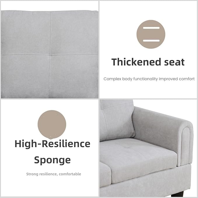 L Shaped Sectional Couches for Living Room, Modular Sectional Sofa - Image 5