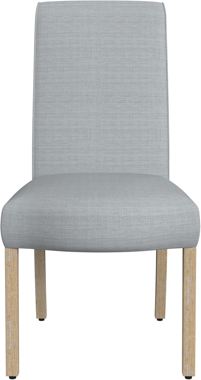HomePop Scalloped Detail Dining Chair|Upholstered Parsons Dining Chairs - Image 4