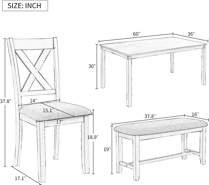 Ball & Cast 6 Piece Dining Table Set - Image 3