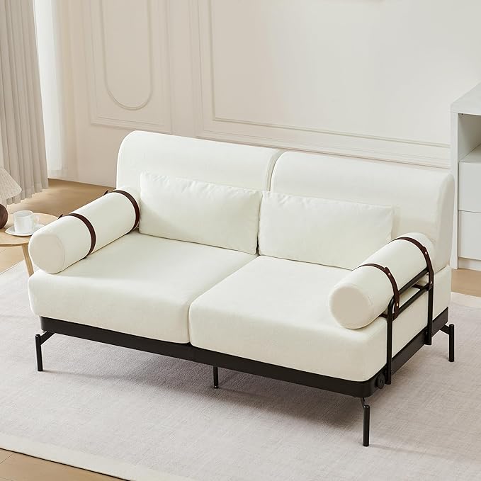 Modern Loveseat Sofa 59" Sofa Couch 2-Seater Sofa by Merax