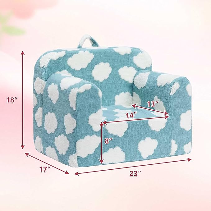 ALIMORDEN Kids Ultra-Soft Snuggle Foam Filled Chair, Toddler Cuddly Reading - Image 3
