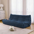 N&V Fireside Three Seater Sofa, Mid Century Armless Twin Size Floor Lounge Chair by NV