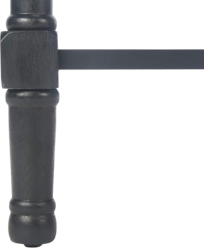 SAFAVIEH Home Collection Tate Black 2-Drawer Bottom Shelf Console Table CNS5720B - Image 8