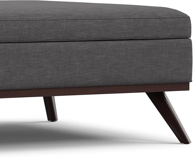 SIMPLIHOME Owen 40 inch Wide Mid Century Modern Square XL Coffee Table Storage - Image 14