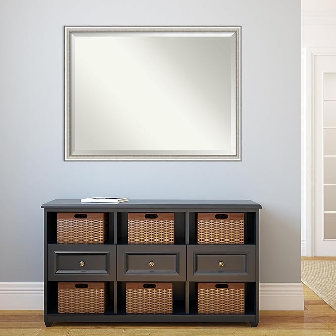 Amanti Art Silver Bathroom Mirror - Image 5