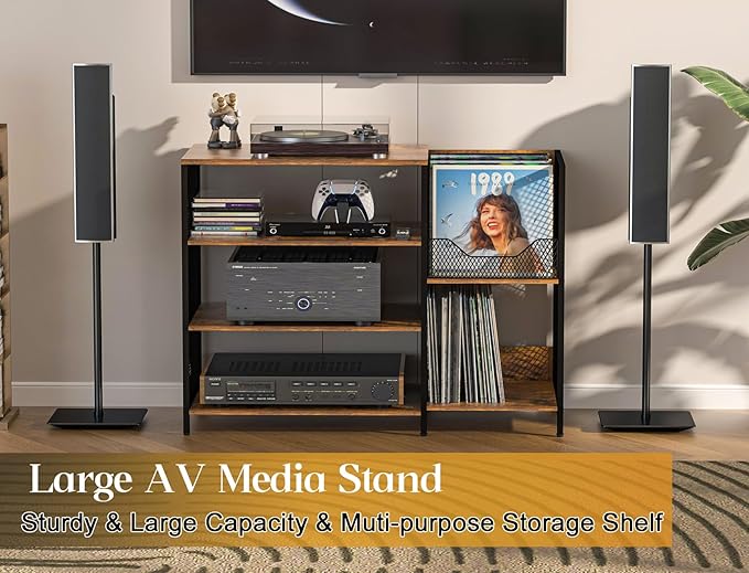Large Record Player Stand Table - Image 4