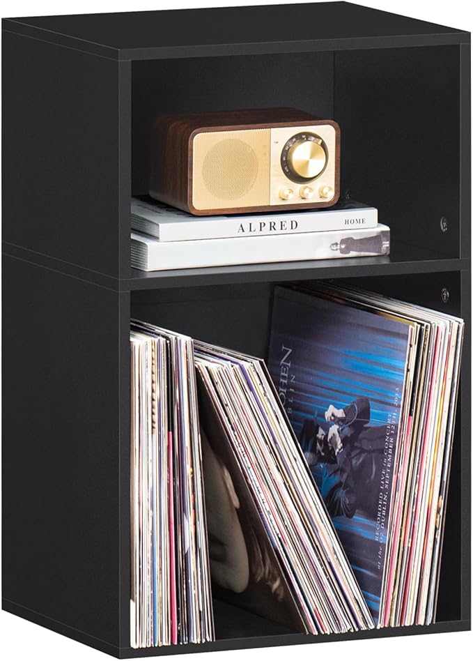 YAHARBO 2 Cube Bookshelf, Horizontal Book Shelf, Small Cubby Bookcase by YAHARBO