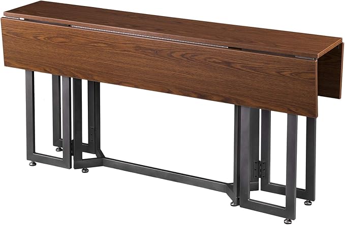 SEI Furniture Driness Drop Leaf Convertible Console to Dining Table, Dark - Image 8