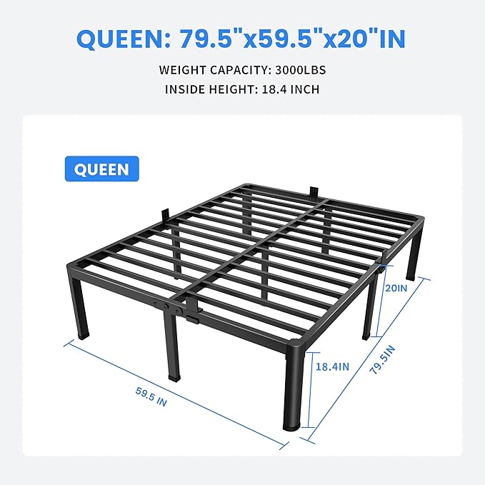 MAF 20 Inch Queen Size Bed Frame - Image 2