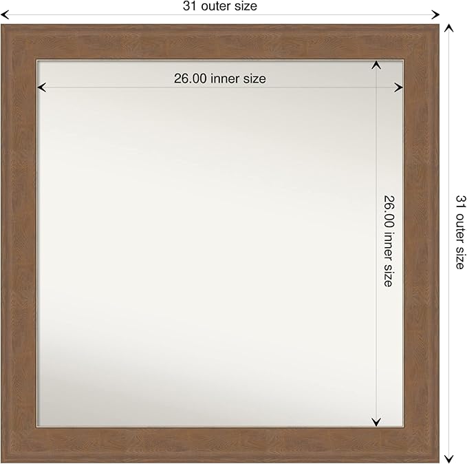 Amanti Art Grey Bathroom Mirror - Image 4