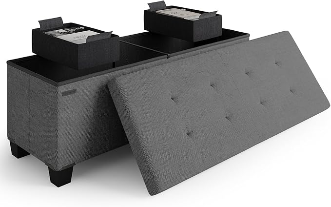 STORAGEBUD Storage Ottoman Bench by STORAGEBUD