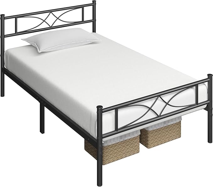 Yaheetech Twin Size Bed Frame Metal Platform Bed - Image 8