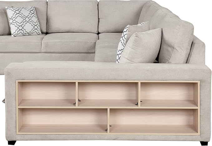 109" U-shaped Sectional Pull-out Sofa Bed - Image 23