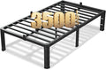 16 Inch Twin Size Bed Frame, 3500Lbs Heavy Duty Metal Platform by VIPSHOW