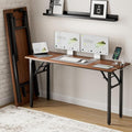 Frylr Small Folding Computer Desk – 55.1 Inch Portable Table by Frylr
