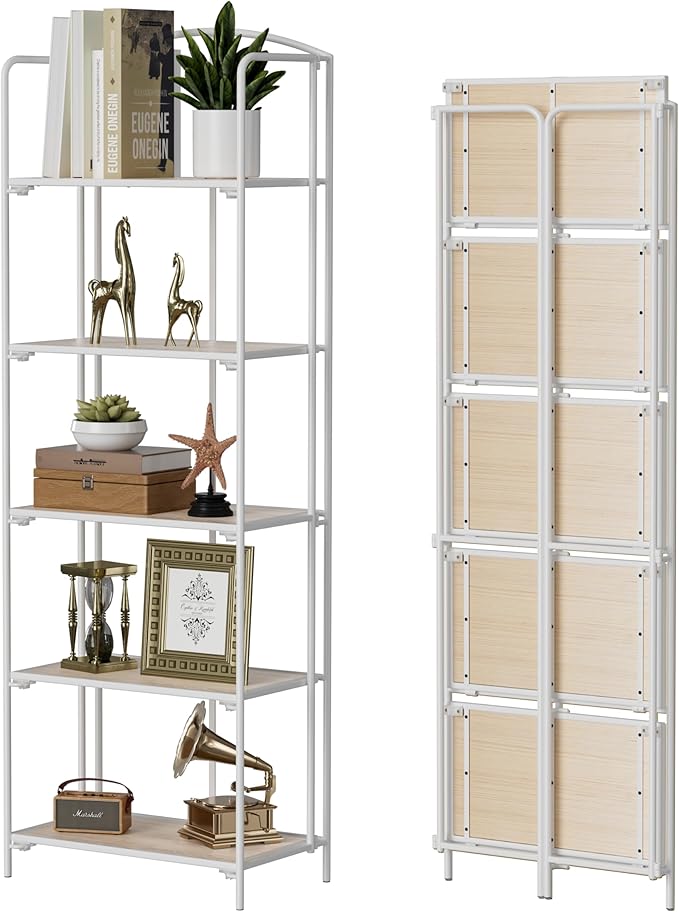 Crofy No Assembly Folding Bookshelf by Crofy