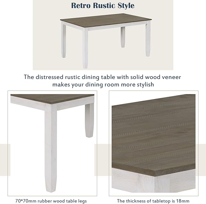Ball & Cast 6 Piece Dining Table Set - Image 6