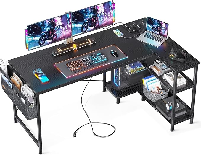 ODK 55 Inch Small L Shaped Computer Desk by ODK