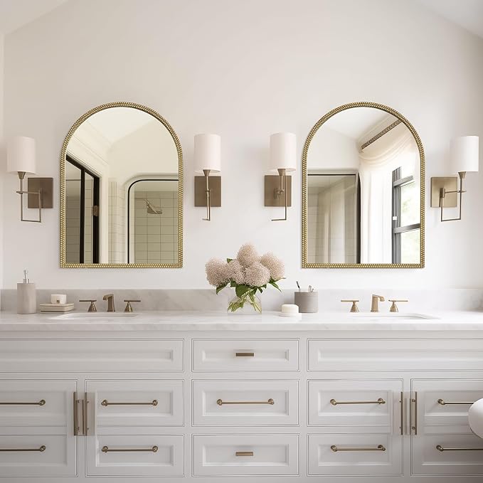 WallBeyond Gold Vintage Mirror for Vanity 22x30 Inch, Living Room - Image 5