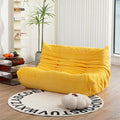 N&V Fireside Loveseat, Mid Century Armless Twin Size Floor Sofa, Soft Premium by NV