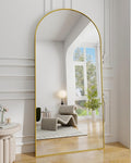 Koonmi 30"x71" Arched Full Length Mirror, Standing Hanging or Leaning by KOONMI