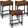 Bar Stools Set of 3, Counter Height Bar Stools by FLYZC