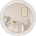 26 inch Round Mirrors for Wall Wood Circle Mirror by FuxuiwyRoundWallMirror