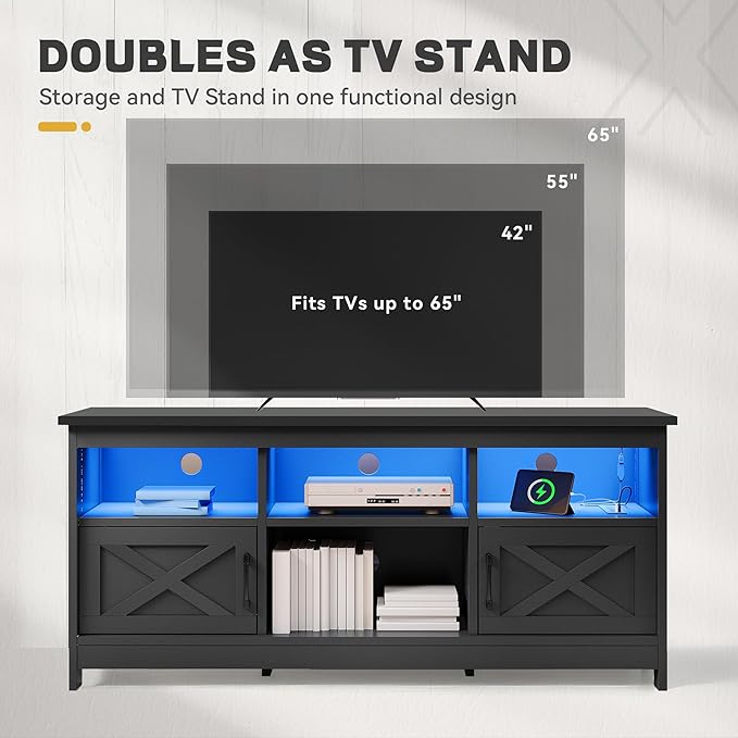 YITAHOME TV Stand for 65 Inch TVs, Entertainment Center - Image 6