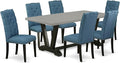 East West Furniture V697EL121-7 7 Piece Dining Set Consist of a Rectangle by EastWestFurniture