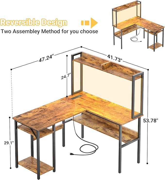 Unikito L Shaped Gaming Desk - Image 2