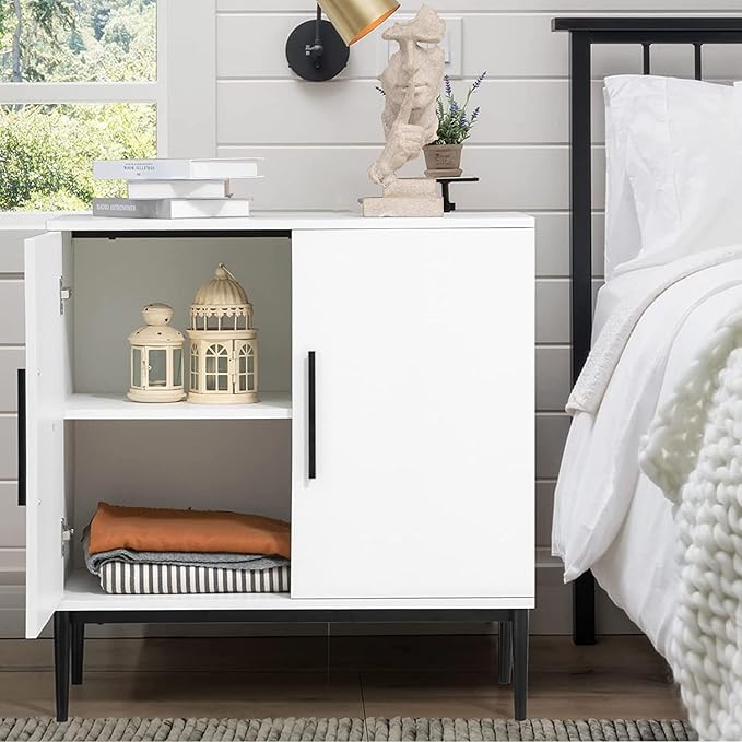 KFO Storage Cabinet with Doors, Modern Free Standing Cabinet, Sideboard with - Image 5