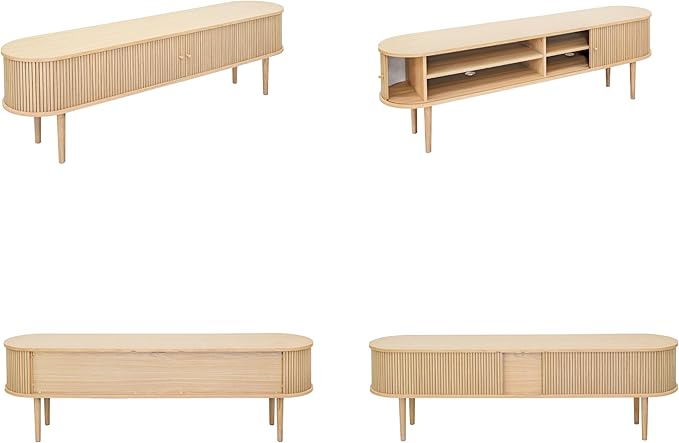 WERMO 71’’ TV Stand with Storage and Shelves - Image 9