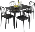 VECELO 5 Piece Dining Table Set by VECELO
