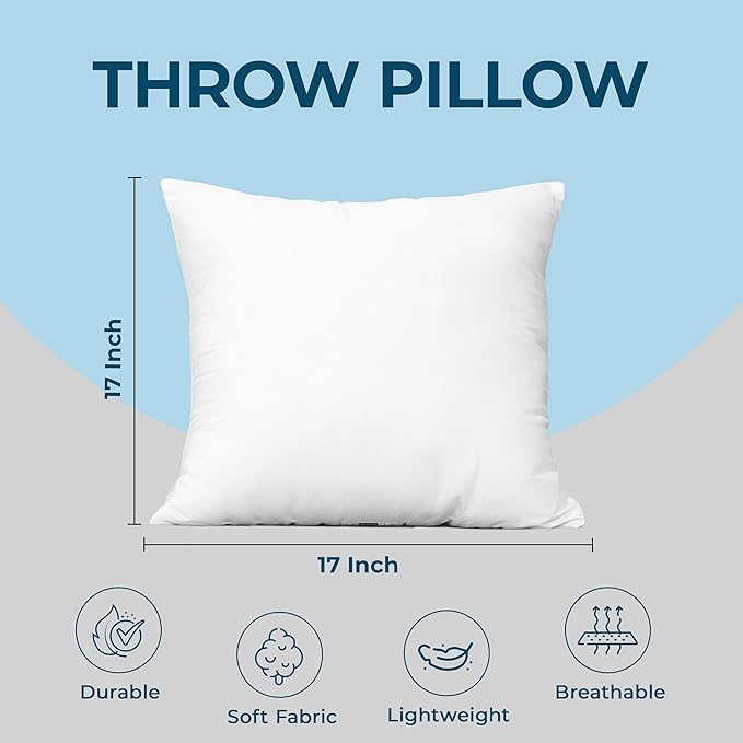 Utopia Bedding Throw Pillows, 17 x 17 Inches Pillows - Image 4