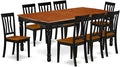East West Furniture DOAN9-BCH-W 9 Piece Kitchen Table & Chairs Set Includes a by EastWestFurniture