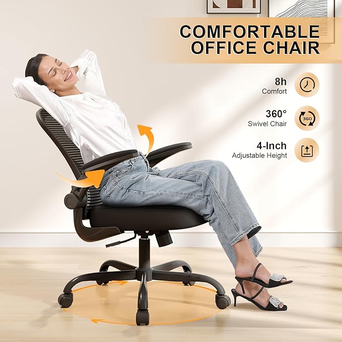 Office Chair, Ergonomic Desk Chairs 330LBS Capacity High Back Mesh Computer - Image 4