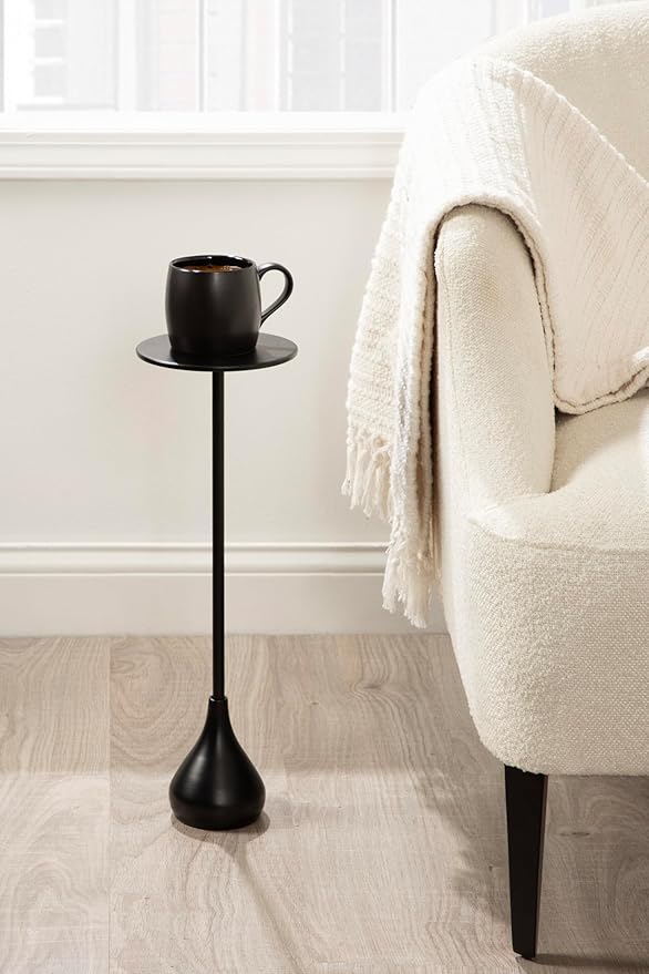 Kate and Laurel Hersi Decorative Modern Pedestal Drink Table; 7 x 7 x 20; - Image 4