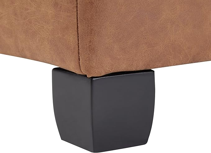 Christopher Knight Home Lorel Faux Leather Square Storage Ottoman Coffee Table - Image 9
