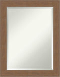 Amanti Art Brown Wall Mirror 29x23 Alta Medium Brown Rectangle Bathroom Mirror by AmantiArt