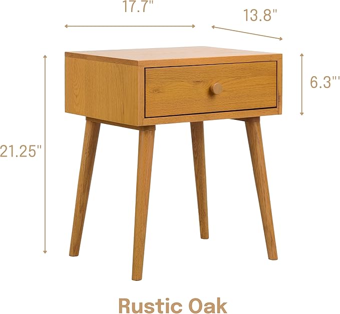 NTC Solid Oak Lux Nightstand - Image 3