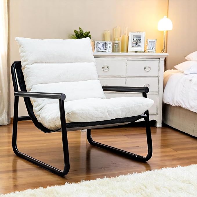 Plush Modern Accent Chair Single Comfy Chair by LTTROMAT