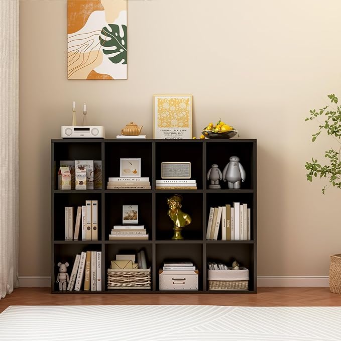 12-Cube Storage Shelf Bookcase - Image 7