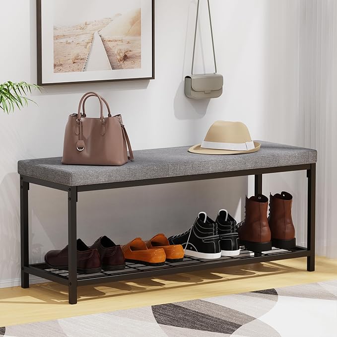 Shoe Bench, Entryway Bench by Masigle