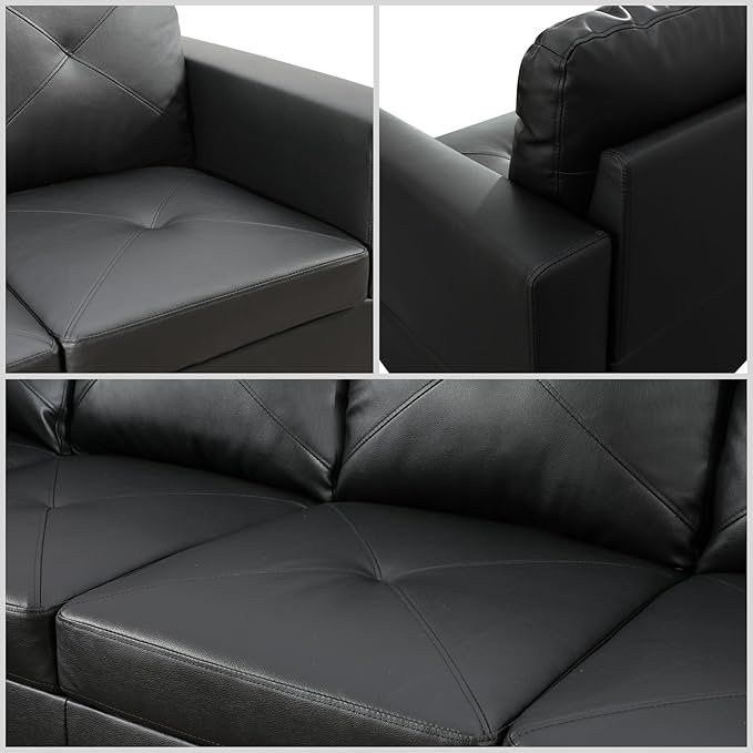 L Shaped Sectional Couches for Living Room, Modular 4 Seat Sofa - Image 6