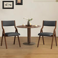 Folding Dining Chairs Set of 2, Upholstered Kitchen Chair by FAVSH