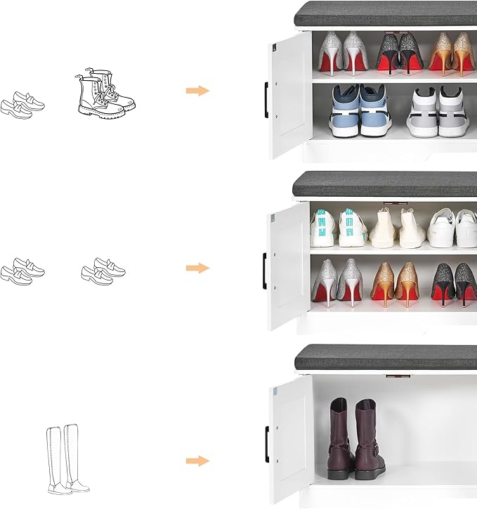 2-Tier Storage Bench, Shoe Bench - Image 5
