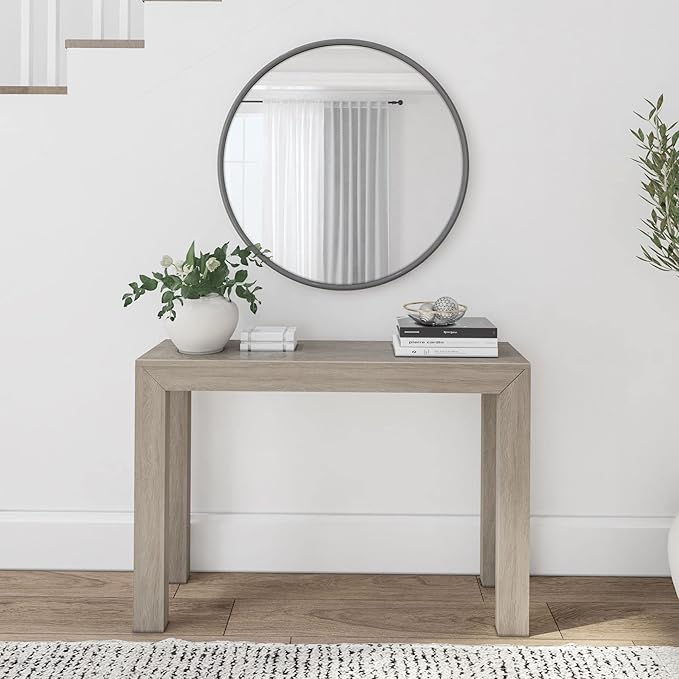 Plank+Beam Modern Solid Wood Console Table, 46.25 Inch, Sofa Table, Narrow - Image 3