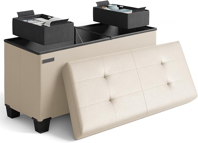 STORAGEBUD Storage Ottoman Bench by STORAGEBUD