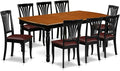 East West Furniture DOAV9-BCH-LC 9 Piece Dining Room Table Set Includes a by EastWestFurniture