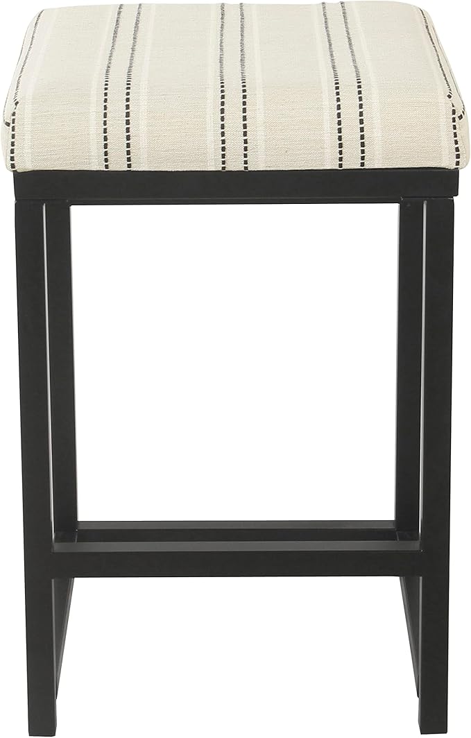 HomePop Home Decor | Modern 24-Inch Counter Stool | Backless Metal Frame Bar - Image 10